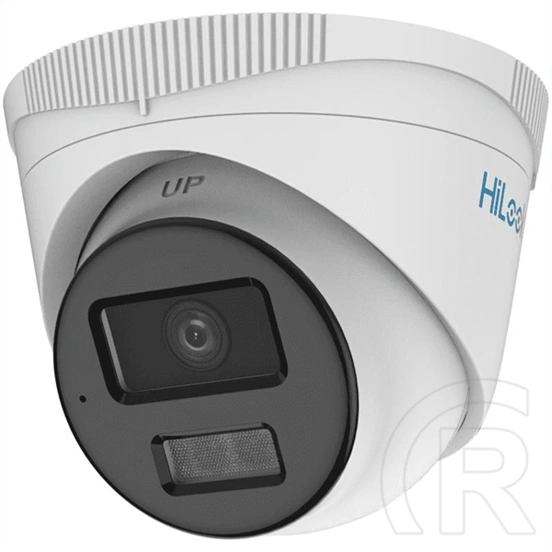 HiLook IPC-T249HA-LU IP turretkamera (4MP, 2,8 mm, ColorVu, DualLight 30 m, IP67, H.265+, PoE, mikrofon, fehér)