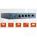 Hikvision DS-3E0105P-E switch (4x10/100 PoE, 58W, 1 uplink port, L2)