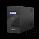 Hikvision DS-UPS2000-R 2000VA/1200W line-interaktív szünetmentes (4 Schuko, USB, LCD, fekete)
