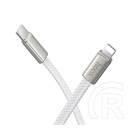 Hoco Apple IPAD 2  Hoco x125 adatkábel (type-c - lightning, 30w, lapos kábel, cipőfűző, 100cm) fehér