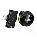 Hoco Apple IPAD l21 bluetooth mikrofon (lightning, lavalier csíptethető, zajszűrő) fekete