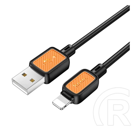 Hoco Apple IPAD x108 adatkábel (usb - lightning, 2,4a, gyorstöltő, 100cm) fekete