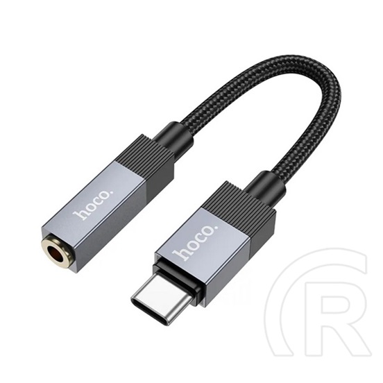 Hoco Apple iPhone 6S 4.7 upa32c audió kábel (3.5mm jack - lightning, 15cm, aux, cipőfűző) fekete