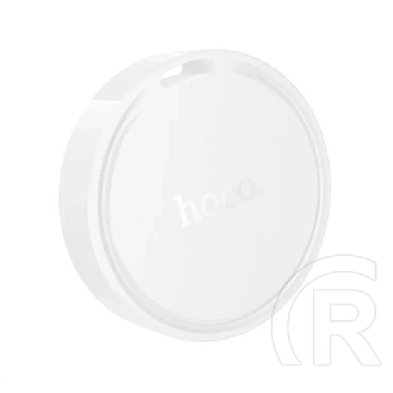 Hoco E96A bluetooth nyomkövető (kulcstartóra, táskára, autóba, valós idejű nyomkövetés, android kompatibilis, fehér)