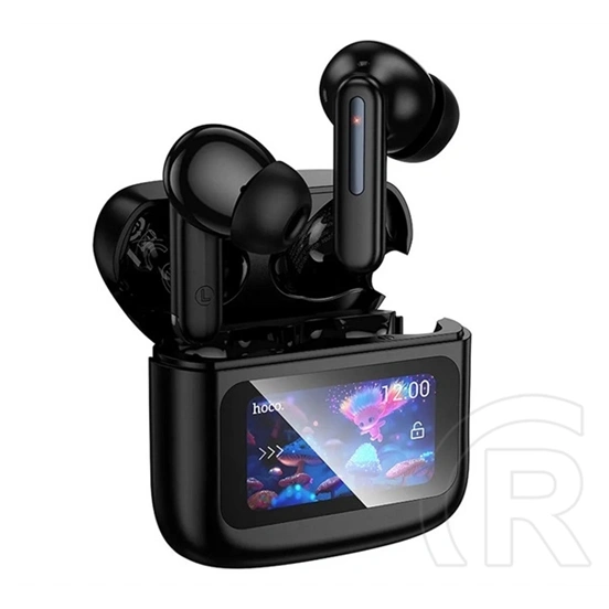 Hoco EQ14 bluetooth fülhallgató sztereo (v5.4, tws, mikrofon, zajszűrő, érintőképernyő, töltőtok, fekete)