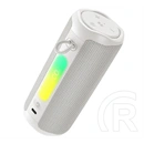 Hoco HC50 bluetooth hordozható hangszóró (v6.0, 8w, fm rádió, led fény, fehér)