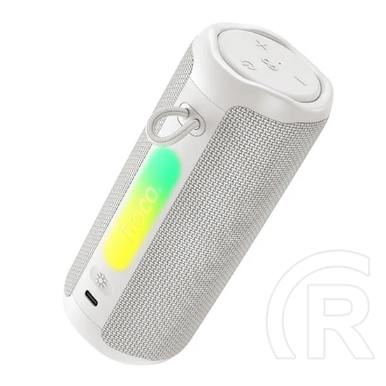 Hoco HC50 bluetooth hordozható hangszóró (v6.0, 8w, fm rádió, led fény, fehér)