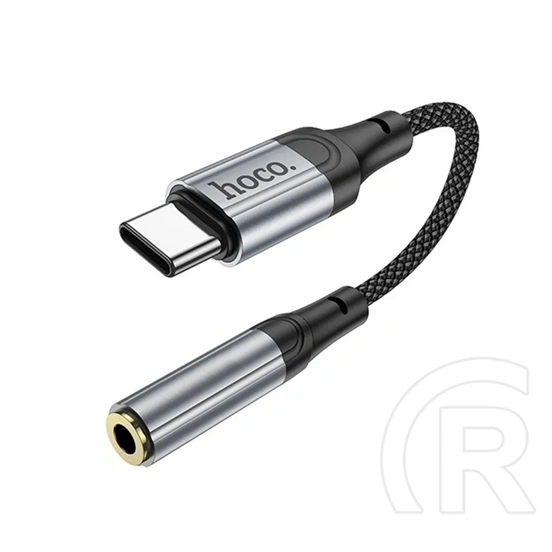 Hoco LS36 audió adapter kábel (3,5 mm jack aljzat - Type-C, fekete)