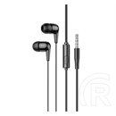 Hoco M97 fülhallgató sztereó (3,5 mm jack, mikrofon, felvevő gomb, fekete)