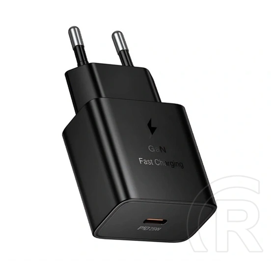 Hoco N76 hálózati töltő Type-C aljzat (25W, GaN, PD gyorstöltő, fekete)