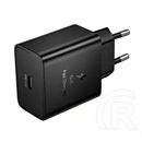 Hoco N77 hálózati töltő type-c aljzat (45w, gan, pd gyorstöltő, fekete)