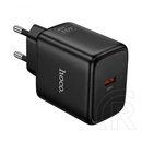 Hoco N83 hálózati töltő type-c aljzat (60w, gan, PD gyorstöltő 3.0, fekete)