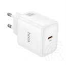 Hoco N83 hálózati töltő type-c aljzat (60w, gan, pd gyorstöltő 3.0, fehér)