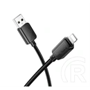 Hoco X113 adatkábel (USB - lightning, 2.4A, gyorstöltő, 100cm, fekete)