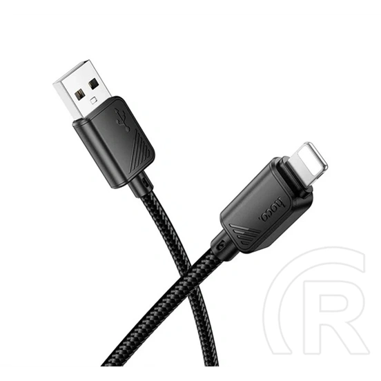 Hoco X113 adatkábel (USB - lightning, 2.4A, gyorstöltő, 100cm, fekete)