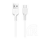 Hoco X20 USB kábel (A dugó / C dugó, 1 m, fehér)