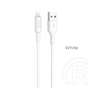 Hoco X25 adat-és töltőkábel (USB-A / Lightning, 1 m, fehér)