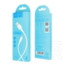 Hoco X25 adat-és töltőkábel (USB-A / Lightning, 1 m, fehér)