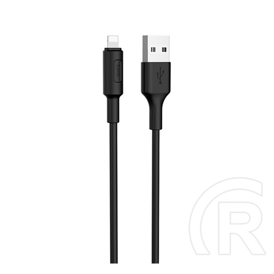 Hoco X25 adat-és töltőkábel (USB-A / Lightning, 1 m, fekete)
