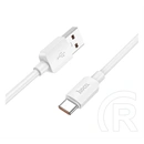 Hoco X96 adatkábel (USB - Type-C, 6A, 100W, PD gyorstöltő, 100cm, fehér)