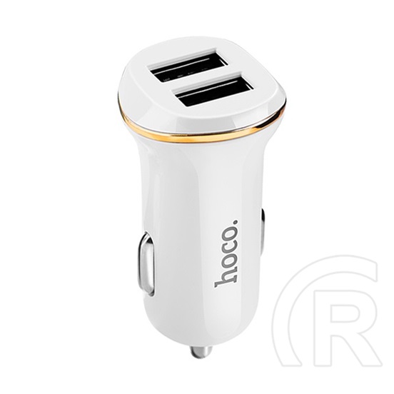 Hoco Z1 dual USB autós töltő 2,1A (fehér)