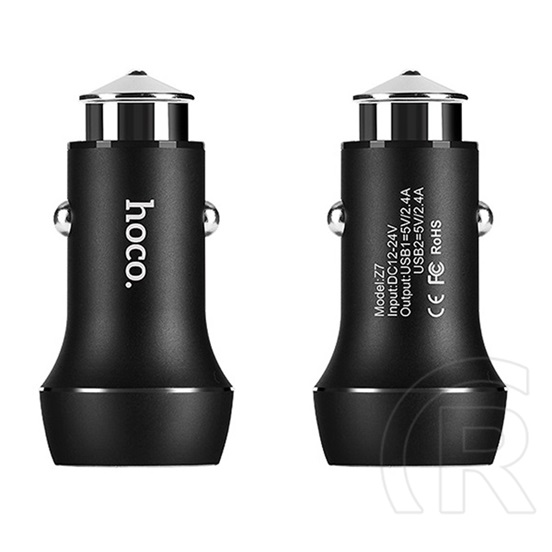 Hoco Z7 dual USB autós töltő 2,1A (fekete)