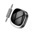 Hoco adapter (Bluetooth v5.3, Type-C aljzat, 3,5 mm jack, LED kijelző, 250 mAh, 10-12 óra, fekete)