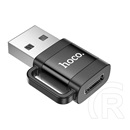 Hoco adapter (usb - type-c aljzat, adatátvitel és töltés, otg) fekete