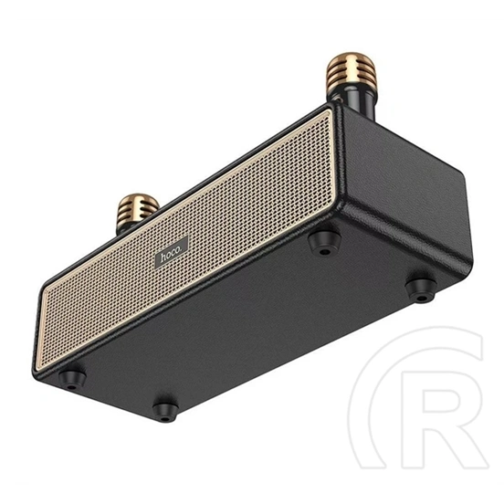 Hoco bs63 bluetooth hordozható hangszóró (v5.3, 25w, aux, usb, tf/microsd + karaoke szett) fekete