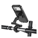 Hoco ca101 kerékpáros és motoros telefontartó (kormányra rögzíthető, állítható kar, 4.5-7" méret, ipx4) fekete