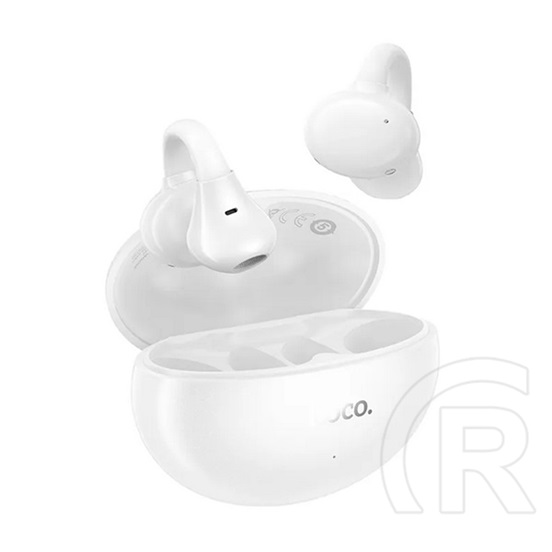 Hoco ea8 bluetooth fülhallgató sztereo (v5.4, tws, fülre akasztható, mikrofon + töltőtok) fehér
