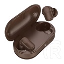 Hoco eq19 bluetooth fülhallgató sztereo (v5.4, tws, mikrofon + töltőtok) barna