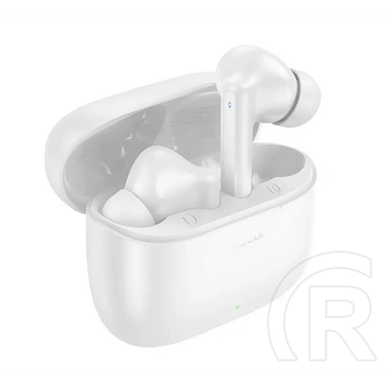 Hoco eq2 bluetooth fülhallgató sztereo (v5.3, tws, mikrofon + töltőtok) fehér
