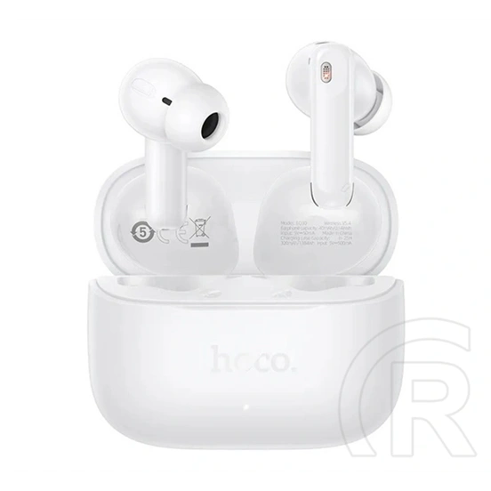 Hoco eq30 bluetooth fülhallgató sztereo (v6.0, tws, mikrofon, + töltőtok, karabíner) fehér