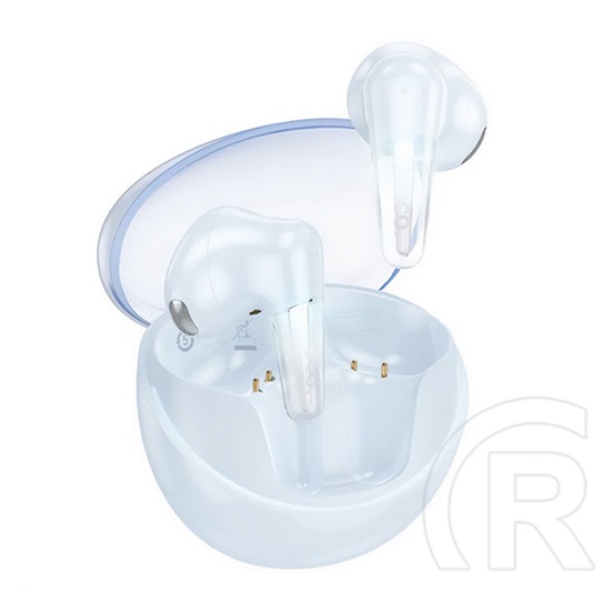 Hoco ew202 bluetooth fülhallgató sztereo (v5.4, tws, mikrofon + töltőtok) világoskék