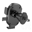 Hoco h18 autós tartó (szellőzőre, automata, 360°, 4.5-7.0" méret) fekete