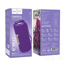 Hoco hc27 bluetooth hordozható hangszóró (v5.4, 2x8w tf/microsd kártyaolvasó, fm rádió, aux) lila