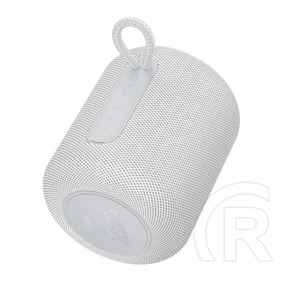 Hoco hc30 bluetooth hordozható hangszóró (v5.4, 5w tf/microsd kártyaolvasó, fm rádió, aux) világosszürke