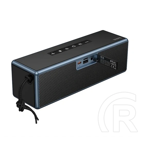 Hoco hc40 bluetooth hordozható hangszóró (v5.4, 2x10w, tf/microsd kártyaolvasó, fm rádió, aux, led fény) fekete