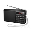 Hoco hi50 bluetooth hordozható hangszóró (v5.3, 5w, tf/microsd kártyaolvasó, fm rádió, aux) fekete