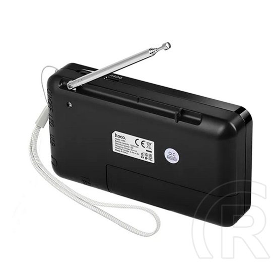 Hoco hi50 bluetooth hordozható hangszóró (v5.3, 5w, tf/microsd kártyaolvasó, fm rádió, aux) fekete
