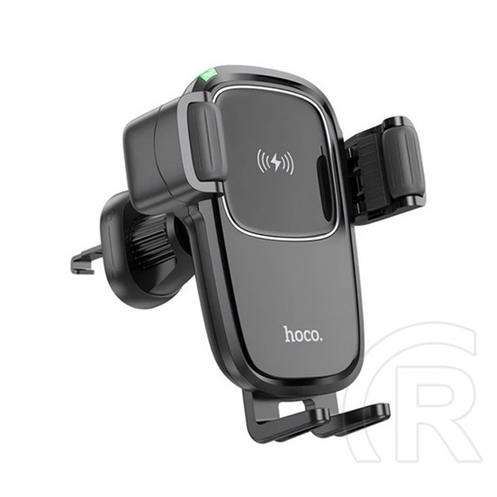 Hoco hw01 pro autós tartó (15w, szellőzőre, automata, qi wireless, vezeték nélküli töltés, 4.5-7.0" méret) fekete
