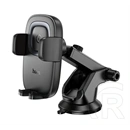 Hoco hw32 autós tartó (15w, műszerfalra, automata, tapadókorongos, wireless, gyorstöltő, 4.5-7" méret) fekete