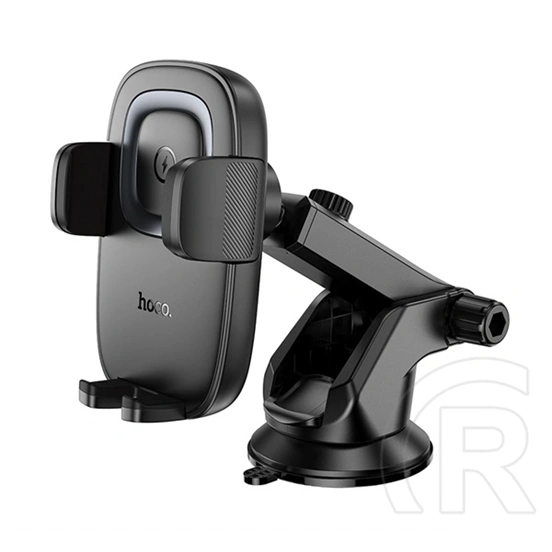 Hoco hw32 autós tartó (15w, műszerfalra, automata, tapadókorongos, wireless, gyorstöltő, 4.5-7" méret) fekete