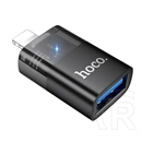 Hoco iPhone 14 Plus  ua36 adapter (usb aljzat - lightning, otg) fekete