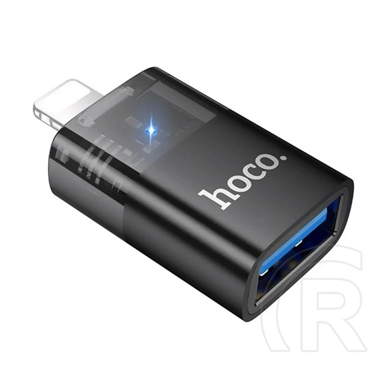 Hoco iPhone 14 Plus  ua36 adapter (usb aljzat - lightning, otg) fekete