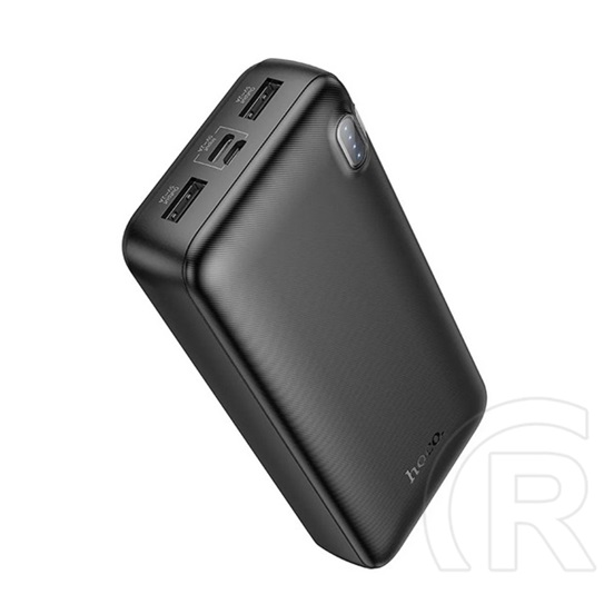 Hoco j128a vésztöltő 2 usb aljzat (20000mah, 2a, led jelzés) fekete