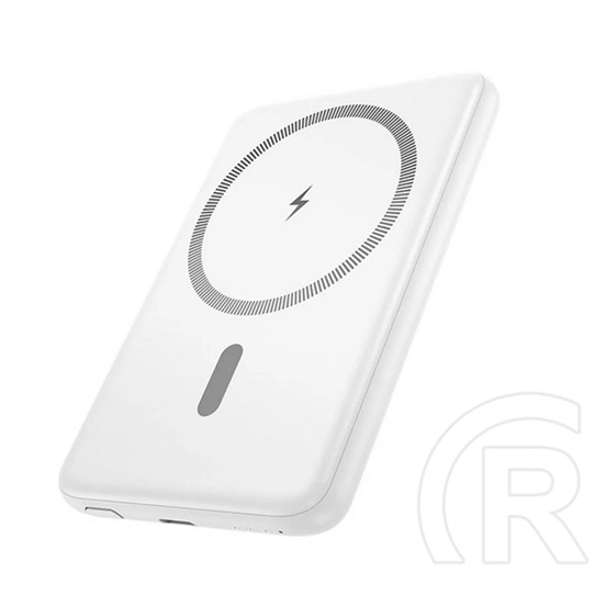 Hoco j140a vésztöltő type-c aljzat (5000mah, 20w, pd gyorstöltő 3.0, wireless, magsafe) fehér