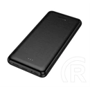 Hoco j153 vésztöltő 2 usb+type-c+microusb aljzat (10000mah, 10w, gyorstöltő, led jelzés) fekete
