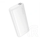 Hoco j158a vésztöltő 2 usb aljzat (10000mah, 2a, led jelzés) fehér